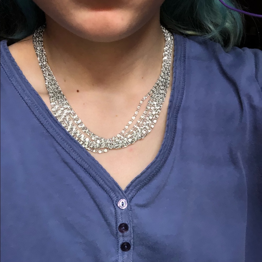 Silver Chains Necklace